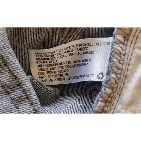 Ava Viv Jeans Womens 18w Distressed Stretch Raw Hem - Picture 7 of 13